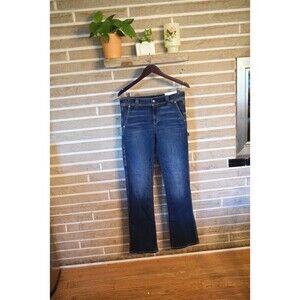 American Eagle Jeans 8 Tall Blue Denim Pants Kick Boot Carpenter Hammer Loop NWT